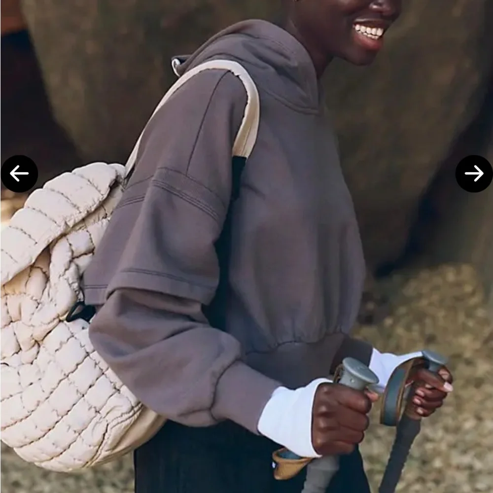 Free People SNOW FLOW HOODIE NWT size Large color driftwood - Picture 6 of 12